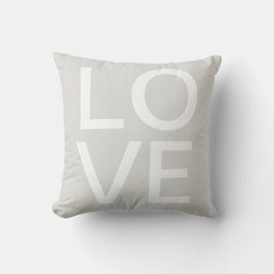 Coussin Symbole d'amour Valentines dactylographie de jour 