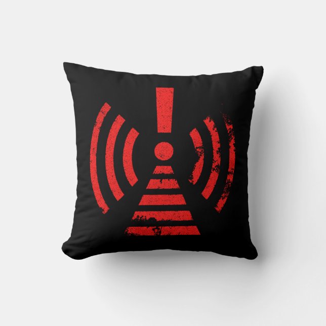 Coussin Symbole d'avertissement de rétention d'énergie rét (Recto)