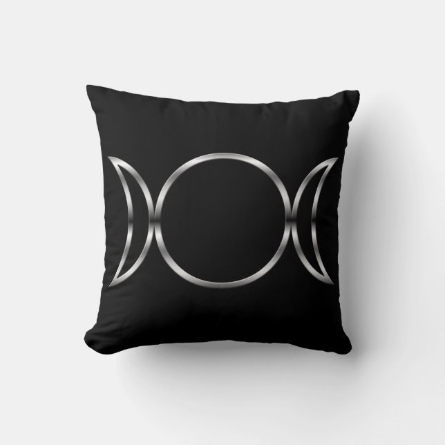 Coussin Symbole de la déesse triple de Falln Pagan (Recto)