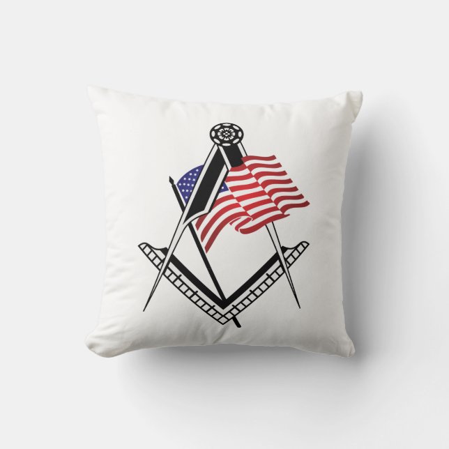 Coussin Symbole de la franc-maçonnerie américaine (Recto)