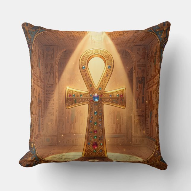 Coussin Symbole de l'Ankh Signification – Clé de la vie´6 (Recto)
