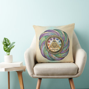 Coussin Symbole de manifestation de la géométrie sacrée
