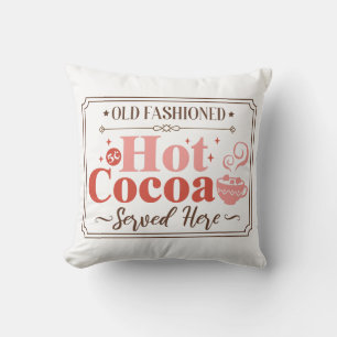 Coussin Symbole de Noël au cacao chaud