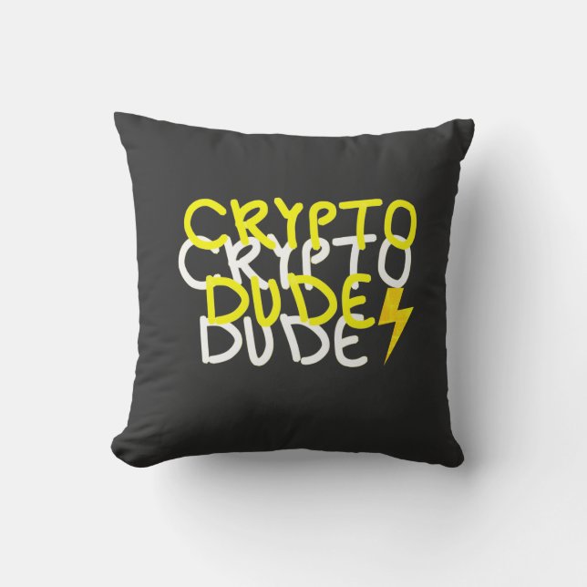 Coussin SYMBOLE D'ÉNERGIE Funky Crypto Dude (Recto)