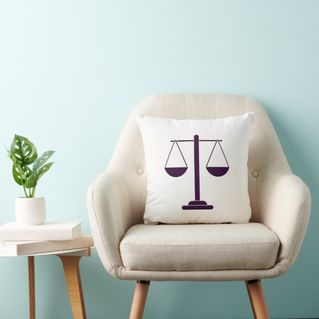 Coussin Symbole des services juridiques de la balance de l (Chaise)