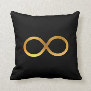 Coussin Symbole d'infini doré