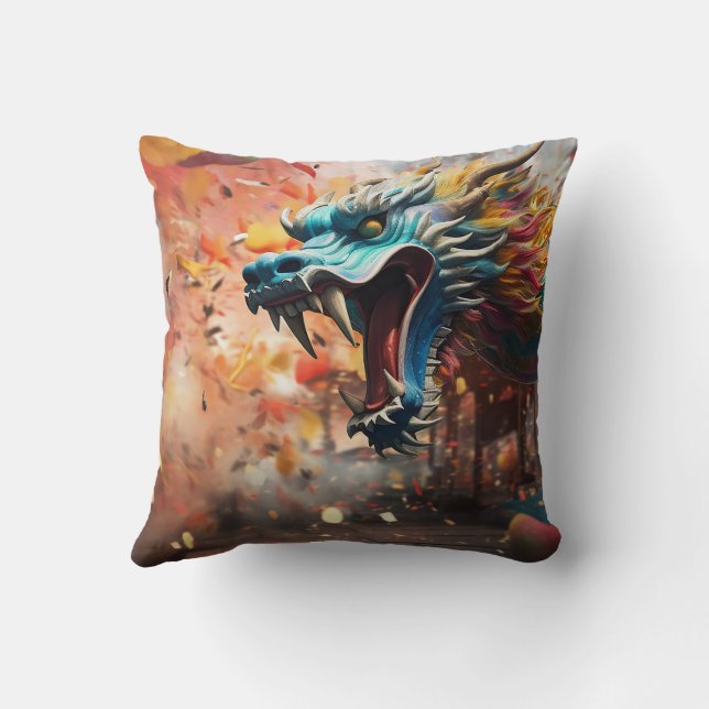 Coussin symbole dragon chinois 2024 (Verso)