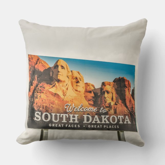 Coussin SYMBOLE DU Dakota DU Sud (Recto)