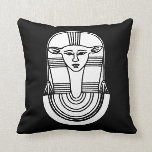 Coussin Symbole égyptien : Hathor
