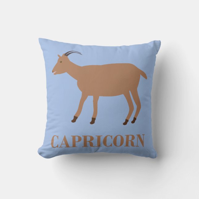 Coussin Symbole étoile Capricorne Chèvre (Recto)