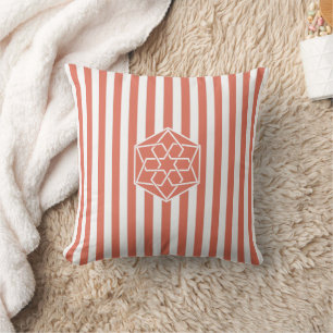 Coussin SYMBOLE Fleur Zellige Marocain Terra Cotta