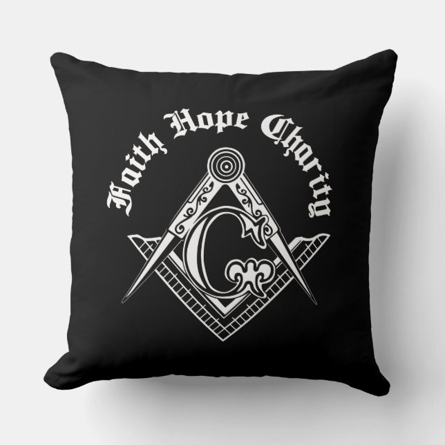 Coussin Symbole franc-maçonnerie (Recto)