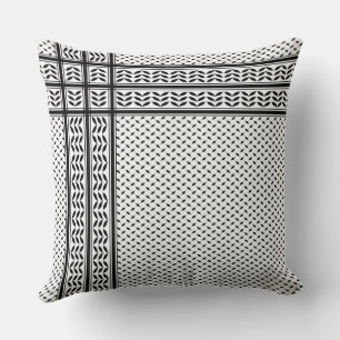Coussin Symbole Keffiyeh de la Palestine Motif de résistan