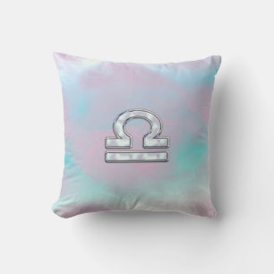 Coussin Symbole moderne Libra Zodiac Mère de style Pearl