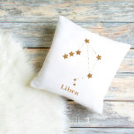 Coussin Symbole moderne Zodiac Gold Libra | Air de l'éléme<br><div class="desc">Symbole moderne Zodiac Gold Libra | Air de l'élément</div>