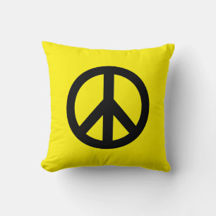 COUSSIN SYMBOLE SYMBOLE DE LA PAIX JAUNE