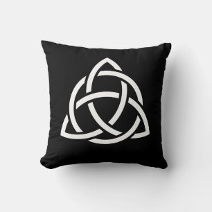 Coussin Symbole triquetra de noeud de trinité celtique