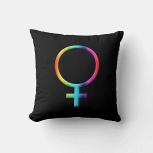 Coussin Symbole Vénus Arc-en-ciel Astrologie Zodiaque Sign
