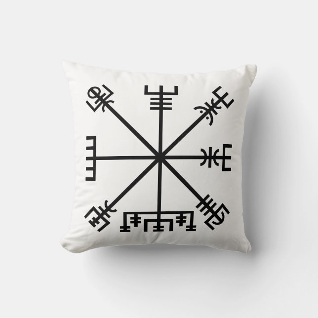 Coussin Symbole Viking Vegvisir (Recto)