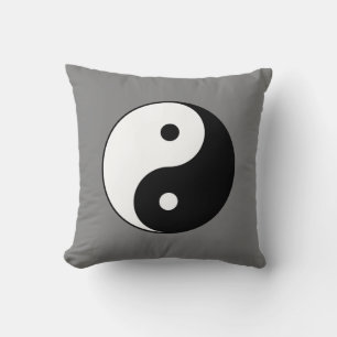 Coussin SYMBOLE YIN ET Yang (Taijitu taoïste chinois)