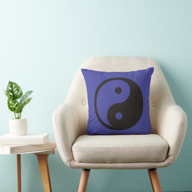 Coussin Symbole Yin Yang - tatouage solide (Chaise)