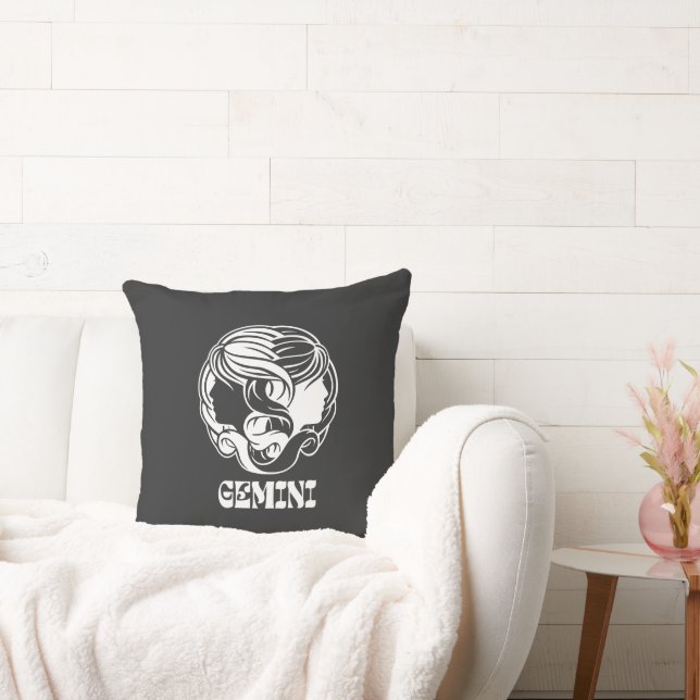 Coussin SYMBOLE Zodiaque Gemini Astrologie (Canapé)