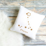 Coussin SYMBOLE Zodiaque Moderne Poissons Or | Eau de l'él<br><div class="desc">SYMBOLE Zodiaque Moderne Poissons Or | Eau de l'élément</div>