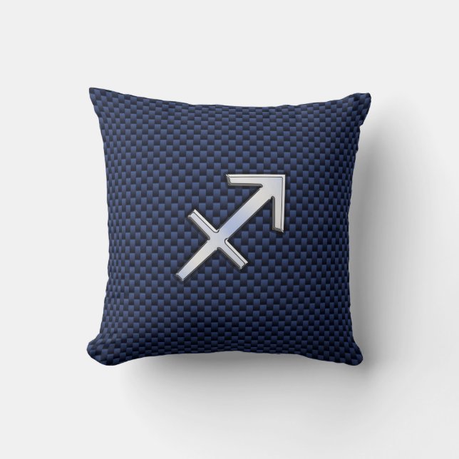 Coussin Symbole zodiaque Sagittarius Impression en fibre d (Recto)