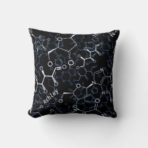 Coussin Symboles chimiques de chimie personnalisés