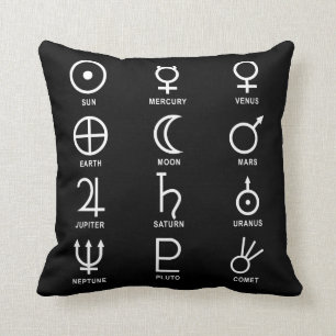 Coussin Symboles d'astronomie, astronomes