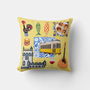 Coussin Symboles de la ville de Lisbonne