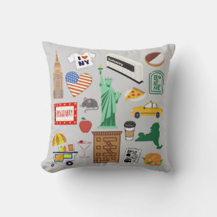 Coussin Symboles de New York