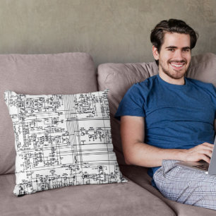 Coussin Symboles du diagramme de schéma Circuit électroniq