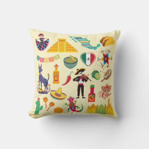 Coussin Symboles du Mexique
