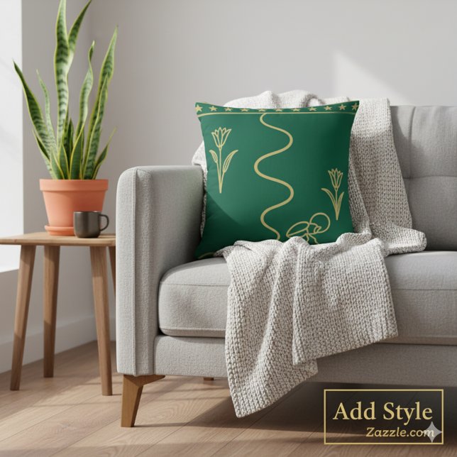 Coussin Symboles égyptiens sacrés Art Abstrait (Créateur téléchargé)