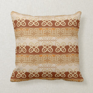Coussin Symboles ethniques d'Adinkra d'Africain