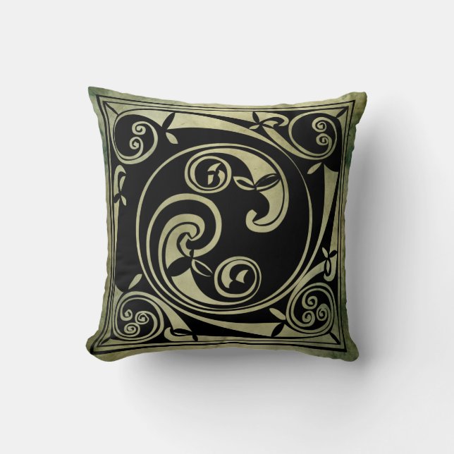 Coussin symboles sacrés celtiques irlandais (Recto)