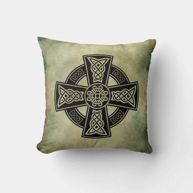 Coussin symboles sacrés irlandais celtiques (Recto)