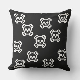 Coussin Symboles simples - SKULL & BONNES + vos idées