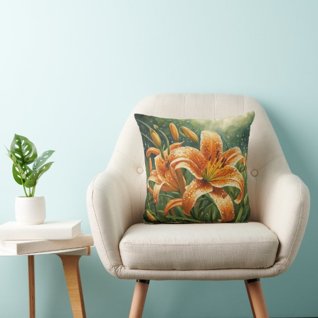 Coussin Symbolisme du lys tigré (Chaise)