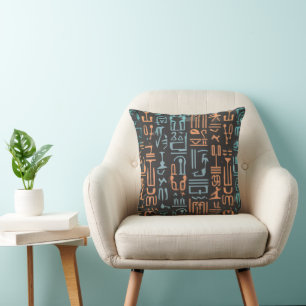 Coussin Symétrie africaine sophistiquée et soulful