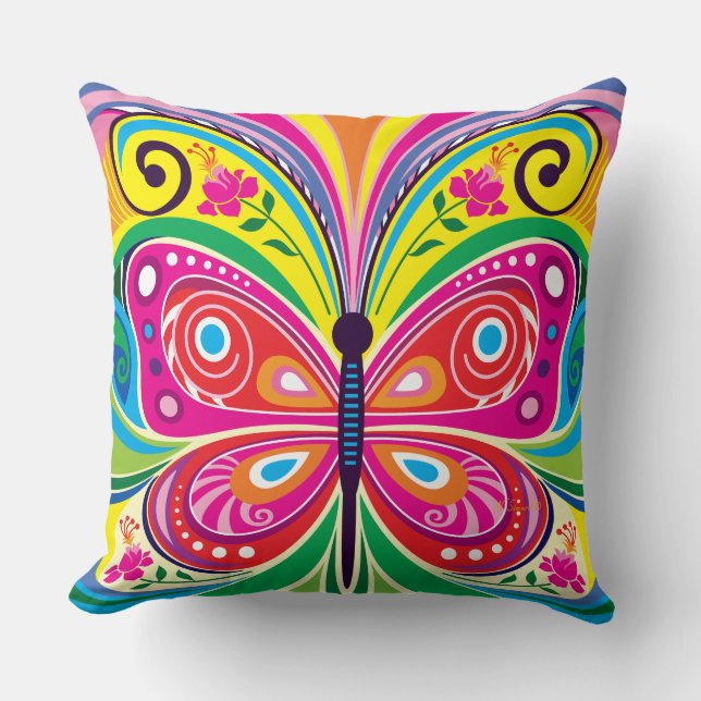 Coussin Symétrie papillon parfaite (Recto)
