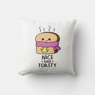 Coussin Sympa Et Toasty Funny Beurre De Toast Pun