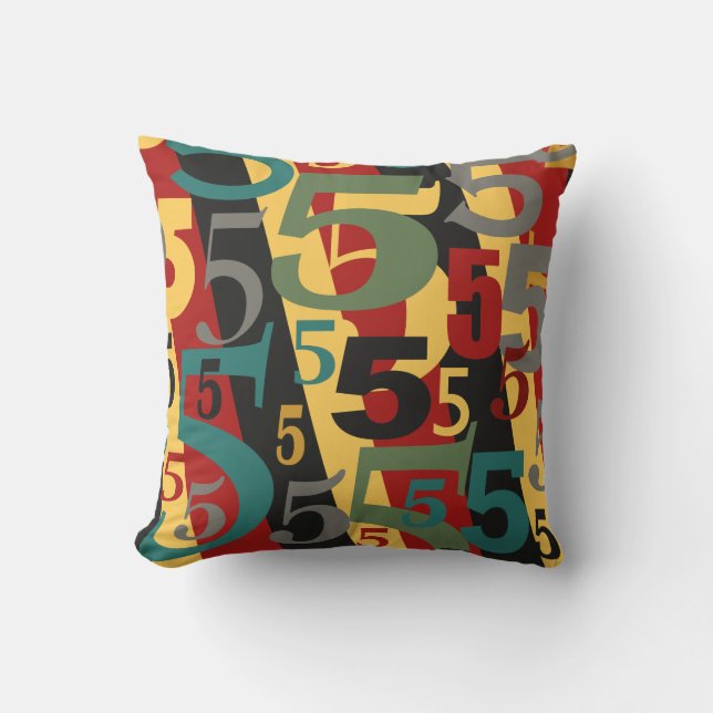 Coussin Symphonie # 5 cinquièmes ou ciquantième (Recto)