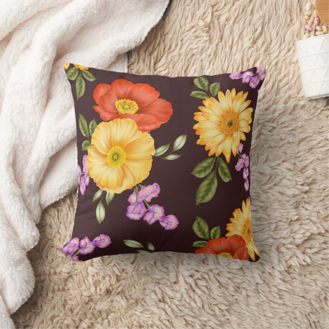 Coussin Symphonie d'Automne - Conception Florale (Couverture)