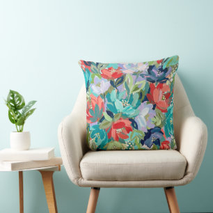 Coussin Symphonie de jardin vibrant