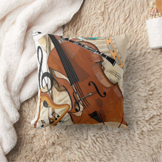 Coussin Symphonie d'instruments