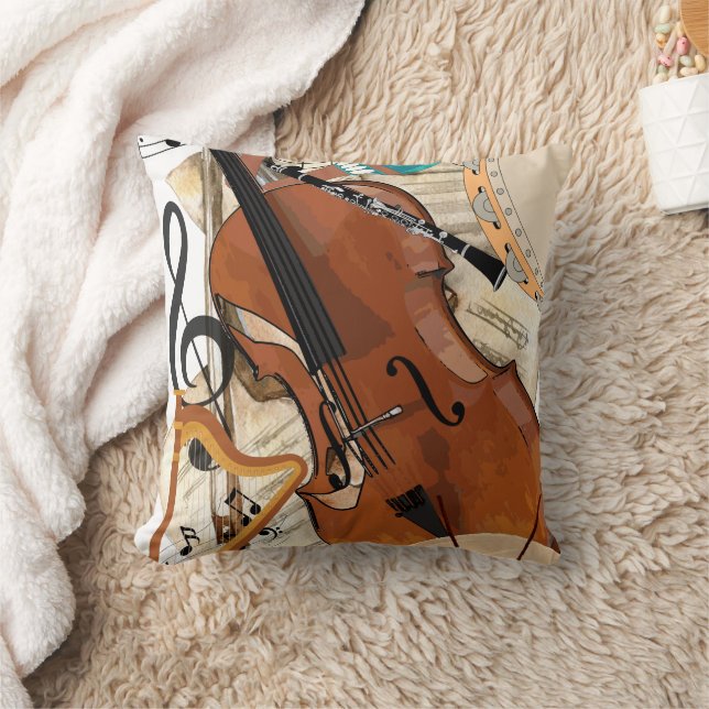 Coussin Symphonie d'instruments (Couverture)