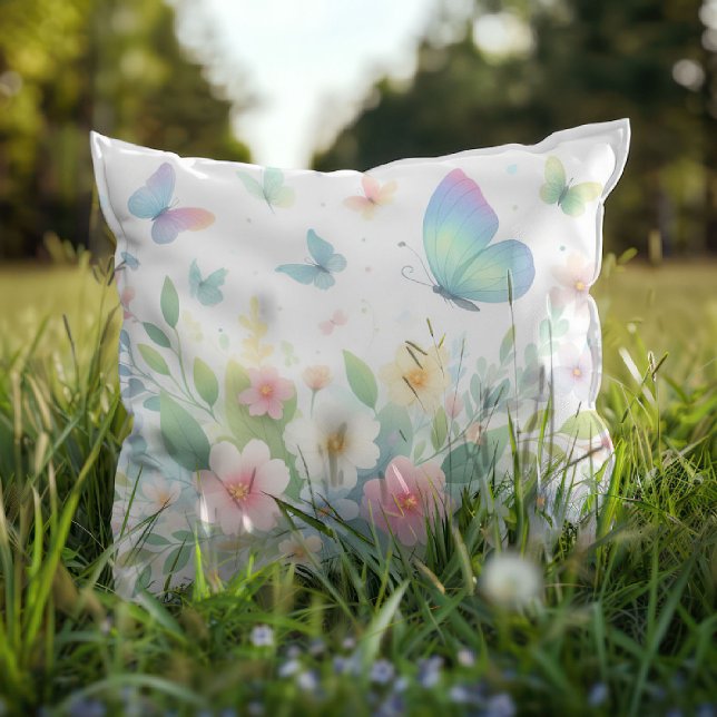 Coussin Symphonie florale 🌸🦋 (Créateur téléchargé)