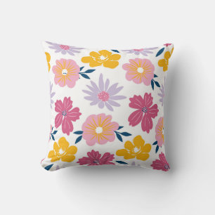 Coussin Symphonie florale joueuse